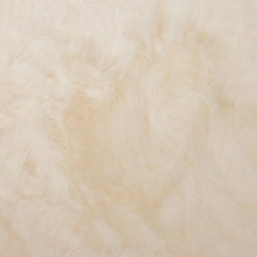 vidaXL Χαλιά Ψεύτικου Κουνελιού Olite Κρεμ 80 x 200 cm Πολυεστέρας