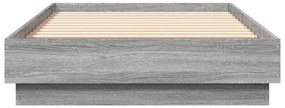 vidaXL Πλαίσιο Κρεβατιού Γκρι Sonoma 75x190 εκ. Επεξεργασμένο Ξύλο
