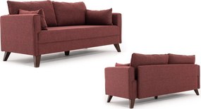 3-Seat Sofa-Bed Bella Sofa Bed - Claret Red Claret Red