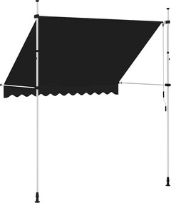 vidaXL Τέντα Συρόμενη Χειροκίνητη Ανθρακί 250 εκ.