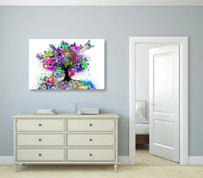 Εικόνα λουλούδι δέντρο γεμάτο χρώματα - 90x60