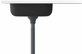 vidaXL Νεροχύτης + Ποδιά Σετ Ασημί 800x600x155 χιλ. Ανοξείδωτο Ατσάλι