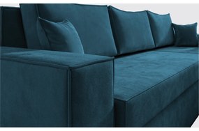 Καναπές Γωνιακός ArteLibre Αναστρέψιμος CAHABON Μπλε 250x210x79cm