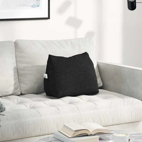 vidaXL Μαξιλάρι Πλάτης Μαύρο 45 x 20 x 35 εκ. ύφασμα