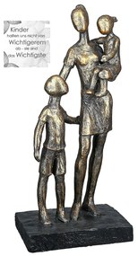 Διακοσμητικό ArteLibre Μητέρα Με Παιδιά Μπρονζέ/Γκρι Polyresin 9x12x26.5cm-05160244