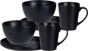 ΠΙΆΤΑ - ΣΕΤ ΔΕΊΠΝΟΥ/ΚΑΦΈ DINNER SET SET/6 BLACK
