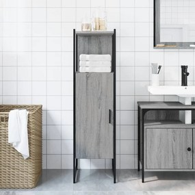 vidaXL Ντουλάπι Μπάνιου Γκρι Sonoma 33x33x120,5 εκ. Επεξεργασμένο Ξύλο