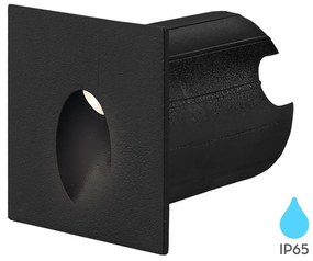 Φωτιστικό Επίτοιχο Braytron BG38-02301 Μαύρο Ματ (Black Mat) 3000K