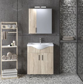 Set Bathroom Furniture SIENA 65 Sonoma 65x46x160 εκ.