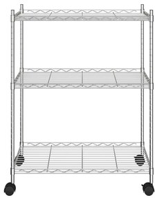 ΡΑΦΙΕΡΑ 3 ΕΠΙΠΕΔΩΝ ΜΕ ΤΡΟΧΟΥΣ ΧΡΩΜΕ 60X35X81 ΕΚ. 150 Κ. 324625