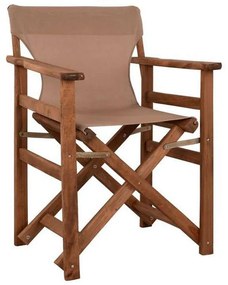 Καρέκλα Σκηνοθέτη Λήμνος Με Textilene 57x54x88,5 HM10368.04 Mocca