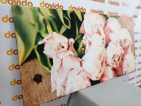 Εικόνα ρομαντικό μπουκέτο λουλούδια - 100x50