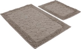 Bathmat Set (2 Pieces) Stone - Beige Multicolor