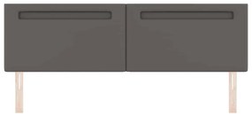 vidaXL Κεφαλάρι Επιτοίχιο με κεφαλάρι Γκρι 180 cm PVC