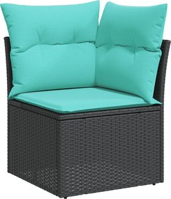 vidaXL Σαλόνι Κήπου Σετ 9 τεμ. Μπεζ Συνθετικό Ρατάν με Μαξιλάρια