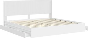 vidaXL Καλάθι με αποθήκη και κεφαλάρι Λευκό 180 x 200 cm