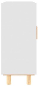 Ντουλάπι Λευκό 60 x 30 x 70 εκ. από Μασίφ Πεύκο &amp; Φυσικό Ρατάν - Λευκό