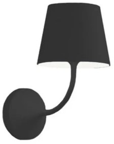 Απλίκα Φωτιστικό Τοίχου LED Poldina H19,7 Φ11 Zafferano-LD0348N3-Ανθρακί LD0348N3