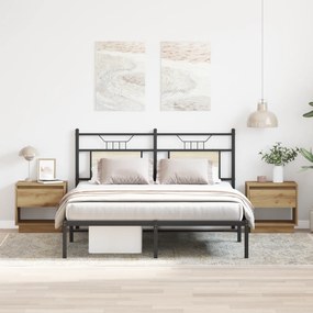 vidaXL Κομοδίνο 2 τεμ Καρυδί 45x34x47 εκ Ξύλο Γεννητριών