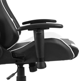 vidaXL Καρέκλα Gaming Περιστρεφόμενη Λευκή PVC