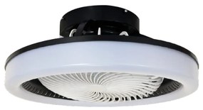 Ανεμιστήρας Οροφής Μαύρος 20w DC 48xH20cm Led 36w 3CCT, Control, Timer it-Lighting Eidin 101000820