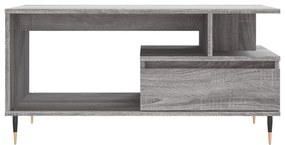 vidaXL Τραπεζάκι Σαλονιού Γκρι Sonoma 90x49x45 εκ.Επεξεργασμένο Ξύλο