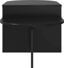vidaXL Τραπεζάκι σαλονιού Μαύρη Δρυς 100 x 50 x 40 cm