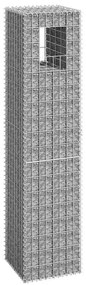 vidaXL Συρματοκιβώτιο Στύλος 40 x 40 x 180 εκ. Σιδερένιο