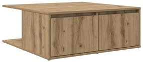 vidaXL Τραπεζάκι σαλονιού with Drawer artisan δρυς 80 x 80 x 31 cm
