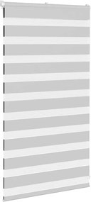 vidaXL Ζέβρα τυφλή Ανοιχτό Γκρι Πλάτος υφάσματος 75,9 εκ. Πολυεστέρας