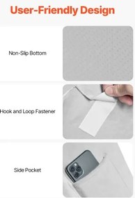 VEVOR Orthopedic Bed Wedge Pillow 4 Pcs Adjustable for Back Leg Neck GERD Sleep