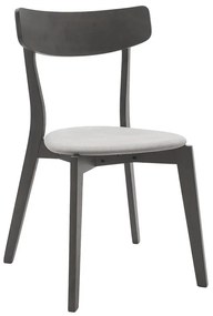 Tραπεζαρία Benson - Toto pakoworld σετ 5τμχ rustic grey - ύφασμα grey 80x80x75εκ (1 τεμάχια)