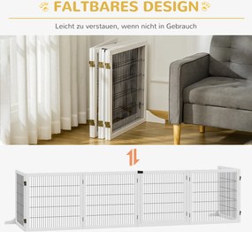 Πτυσσόμενο Barrier Dog 432 x 36 x 70 cm Ξύλο Πεύκου Λευκό