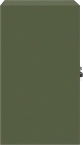 vidaXL Ντουλάπι αποθήκευσης Ελιά Πράσινη 60 x 40 x 70 εκ. Ατσάλι