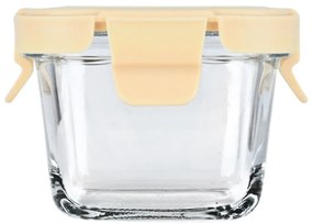 Φαγητοδοχείο Γυάλινο Click&amp;Seal 01-29814 160ml 9,2x9,2x6,3cm Ivory-Clear Estia Πλαστικό, Γυαλί