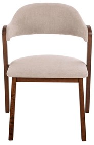ΚΑΡΕΚΛΑ RIDER HM9734.02 RUBBERWOOD ΣΕ ΚΑΡΥΔΙ-ΥΦΑΣΜΑ ΕΚΡΟΥ 59x59x83Yεκ.