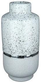 Βάζο ArteLibre Λευκό/Ασημί Κεραμικό 14.5x14.5x29cm