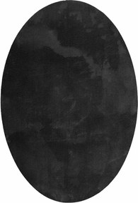 vidaXL Χαλιά χώρου Ωοειδής HUARTE Μαύρο 120 x 170 cm 100% Πολυεστέρας