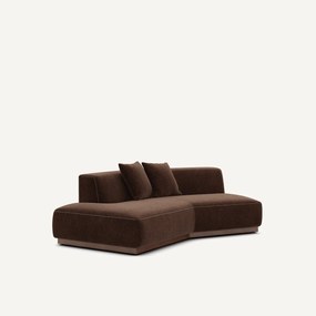 Γωνία καναπέ αριστερή από βελούδο chenille, JACOPO