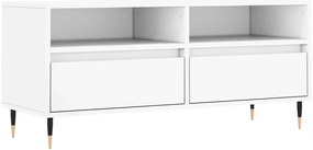 vidaXL Έπιπλο Τηλεόρασης Λευκό 100x34,5x44,5 εκ. Επεξεργασμένο Ξύλο