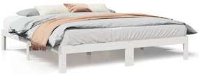 vidaXL Σκελετός Κρεβ. Χωρίς Στρώμα Λευκό 180x200 εκ Μασίφ Πεύκο