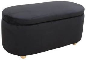 FOSTER ΣΚΑΜΠΟ VELVET BLACK ΜΕ ΑΠΟΘ. ΧΩΡΟ 99Χ45X45εκ. ZITA PLUS 99Χ45X45εκ.