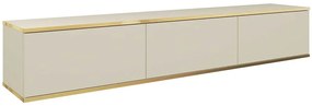 Έπιπλο Τηλεόρασης Κρεμαστό Oro P_ORO_BTVbz 175x30x32cm Beige-Gold