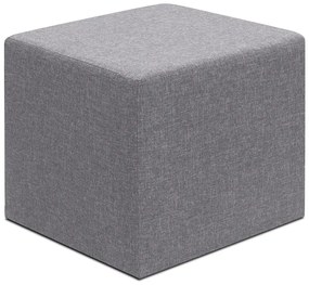 Σκαμπώ Linda Megapap υφασμάτινο χρώμα γκρι 40x40x40εκ.