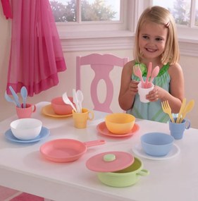 Κουζινικά KidKraft Cookware Set Pastel