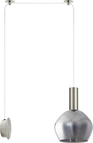 Απλίκα Τοίχου Homelighting 77-8805 Nickel/White