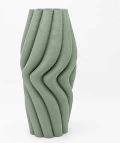 Βάζο Κεραμικό 819-00674 Φ17x41cm Green Estheti Home Κεραμικό