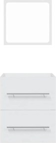 vidaXL Ντουλάπι Μπάνιου με Καθρέφτη Λευκό 41x38,5x48 εκ.