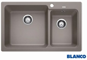 Blanco Naya 8 Tartufo SILGRANIT™ PuraDur™ Γρανιτένιος Νεροχύτης Ένθετος με 2 Γούρνες 81,5x50cm