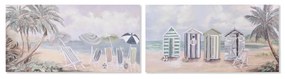 Καμβάς Home ESPRIT Καμβάς Ξύλο MDF 120 x 3 x 60 cm Παραλία